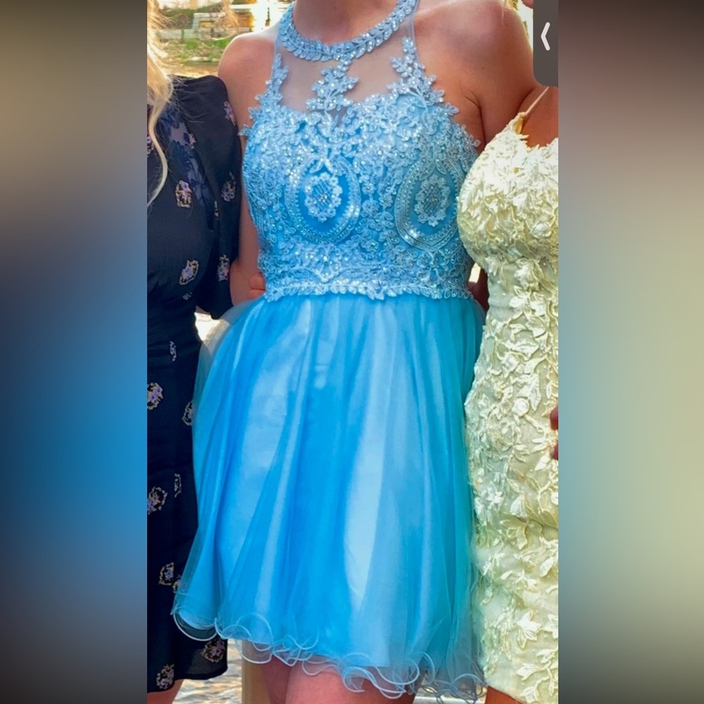 Baby Blue Homecoming Dress